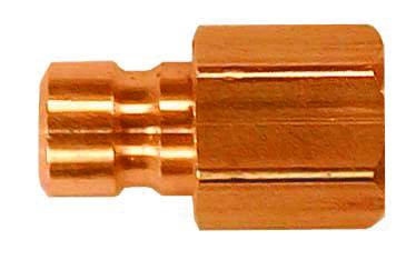 MOLDFLOW 1/4" BODY PIPE CONNECTOR 1/4" F BRASS