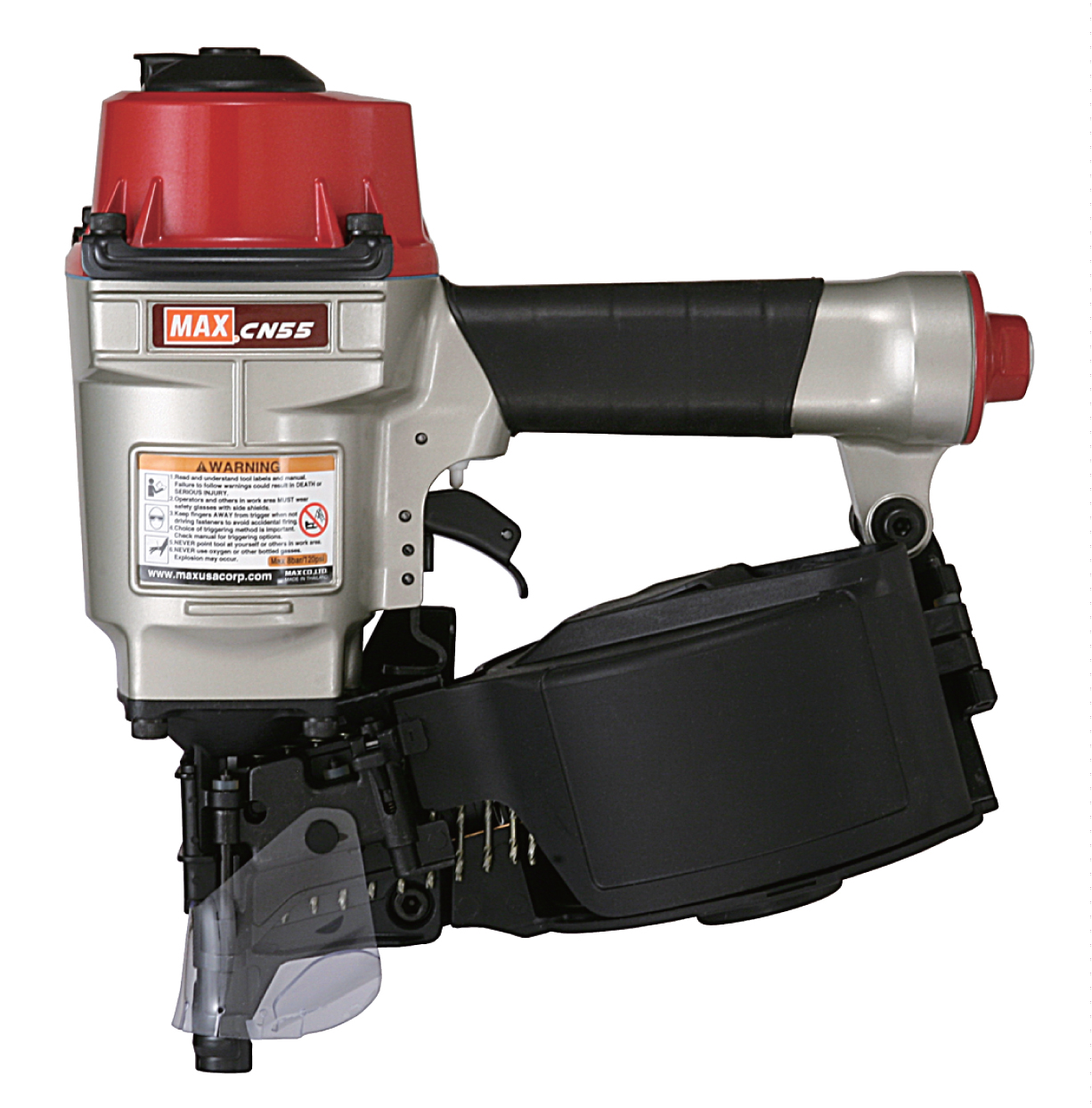 MAX 15 DEGREE 2-1/4" COIL NAILER .083"-.090" X 1"-2 1/4" BOSTITCH TYPE FLAT COIL
